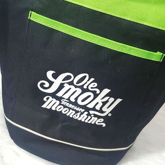 Gatlinburg Tennessee Neon Green Ole Smoky Mountain Moonshine Insulated Lunch Box - Picture 3 of 10